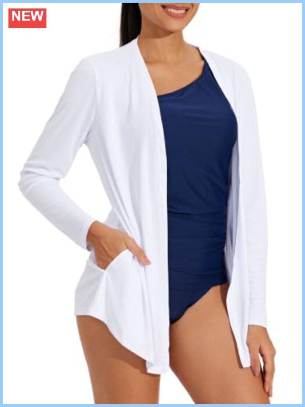 Lightweight UPF 50+ Cardigan Sun Shirt Quick Dry Long Wrap
